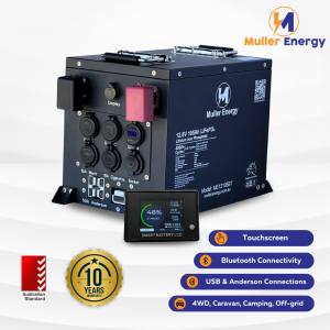 Muller Energy 12V 105Ah Lithium Battery LiFePO4 with Touchscreen