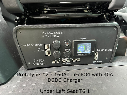 160Ah LiFeP04 DCDC Charger, Seat battery