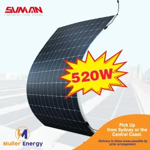 Sunman eArc 520W Flexible Solar Panel