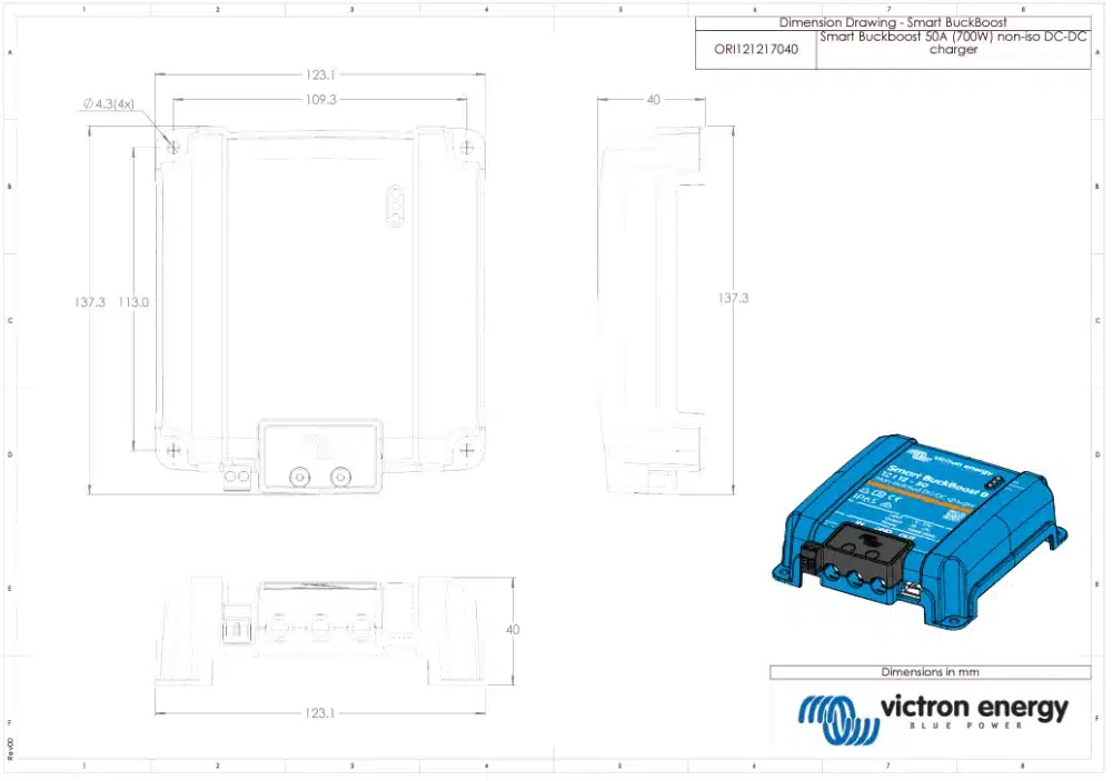 Victron Orion XS dimensions